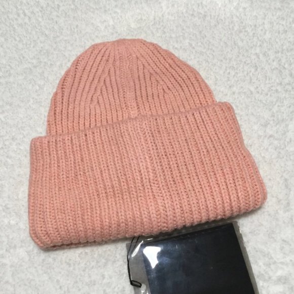 New Blush Pink Acne Studios Beanie main image 4